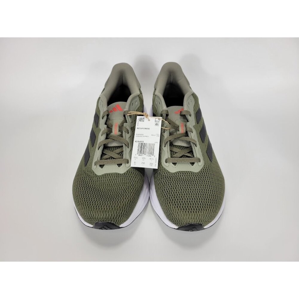 Adidas Response Athletic Shoes Sneakers Mens Size 11 Green Black White IG1415 - Picture 4 of 10